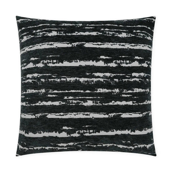 Cruz Black Large Throw Pillow With Insert Throw Pillows LOOMLAN By D.V. Kap