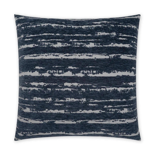 Cruz Navy Blue Throw Pillow With Insert Throw Pillows LOOMLAN By D.V. Kap