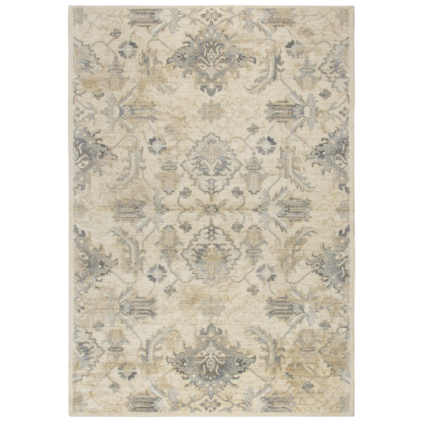 Crwt Floral Light Beige Large Area Rugs For Living Room Area Rugs LOOMLAN By LOOMLAN