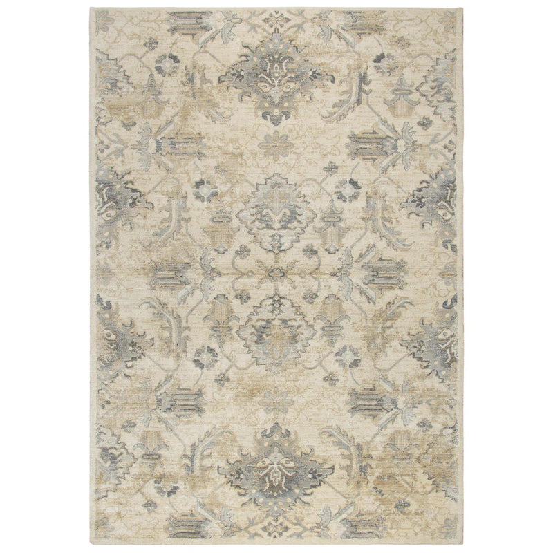 Crwt Floral Light Beige Large Area Rugs For Living Room Area Rugs LOOMLAN By LOOMLAN