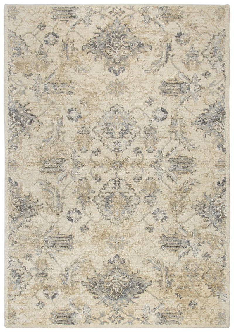 Crwt Floral Light Beige Large Area Rugs For Living Room Area Rugs LOOMLAN By LOOMLAN