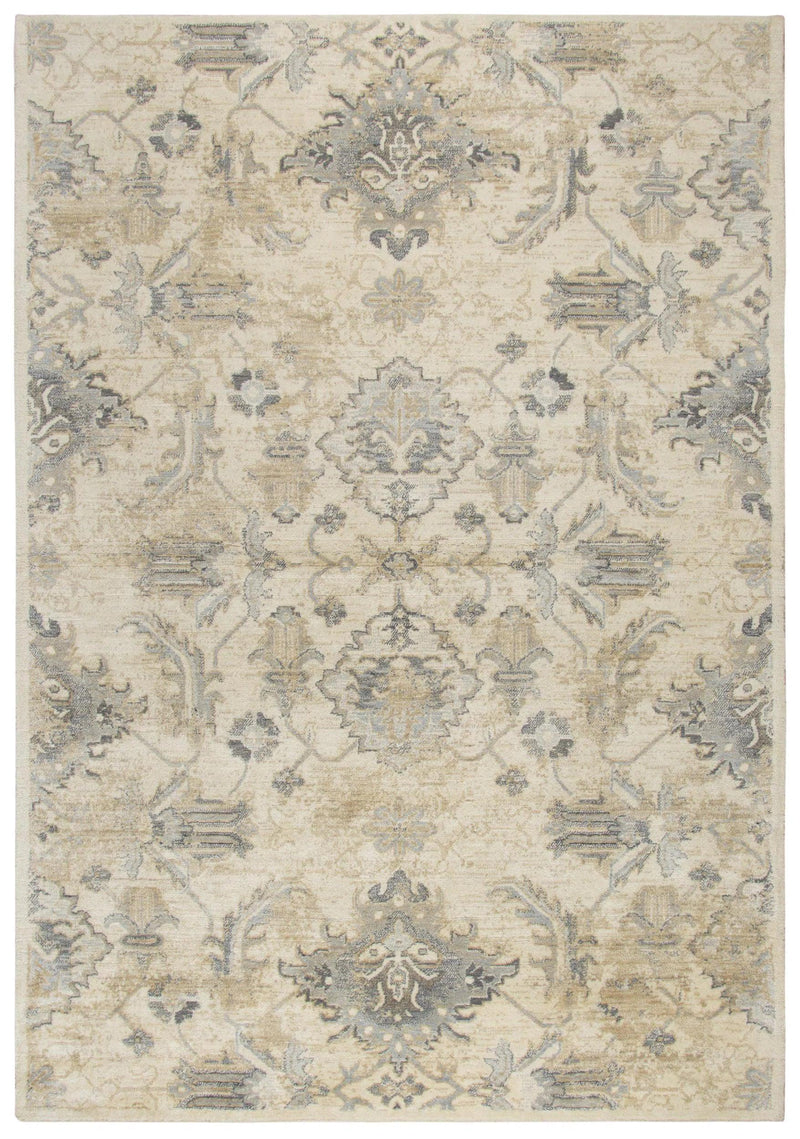 Crwt Floral Light Beige Large Area Rugs For Living Room Area Rugs LOOMLAN By LOOMLAN