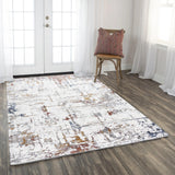 Cubi Abstract Ivory Area Rugs For Living Room Area Rugs LOOMLAN By LOOMLAN