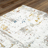 Cubi Abstract Ivory Area Rugs For Living Room Area Rugs LOOMLAN By LOOMLAN