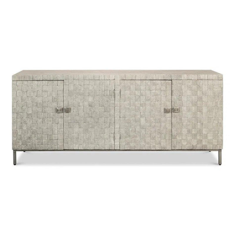 Cubist Four Door Sideboard Buffet for Dining Room Sideboards LOOMLAN By Sarreid