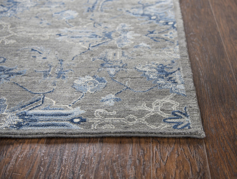 Cuca Floral Gray Large Area Rugs For Living Room Area Rugs LOOMLAN By LOOMLAN