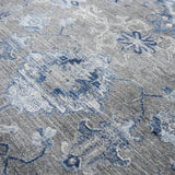 Cuca Floral Gray Large Area Rugs For Living Room Area Rugs LOOMLAN By LOOMLAN