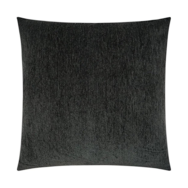 Cuddle Charcoal Black Throw Pillow With Insert Throw Pillows LOOMLAN By D.V. Kap