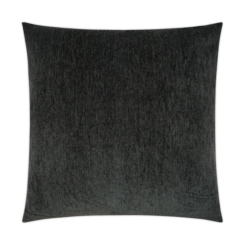 Cuddle Charcoal Black Throw Pillow With Insert Throw Pillows LOOMLAN By D.V. Kap