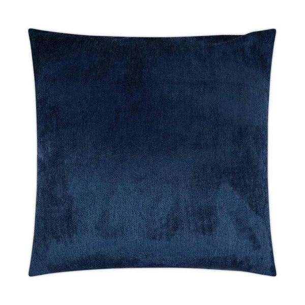Cuddle Indigo Solid Navy Large Throw Pillow With Insert Throw Pillows LOOMLAN By D.V. Kap