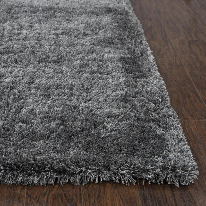 Cuic Solid Gray Area Rugs For Living Room Area Rugs LOOMLAN By LOOMLAN