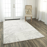 Cull Abstract Ivory Area Rugs For Living Room Area Rugs LOOMLAN By LOOMLAN