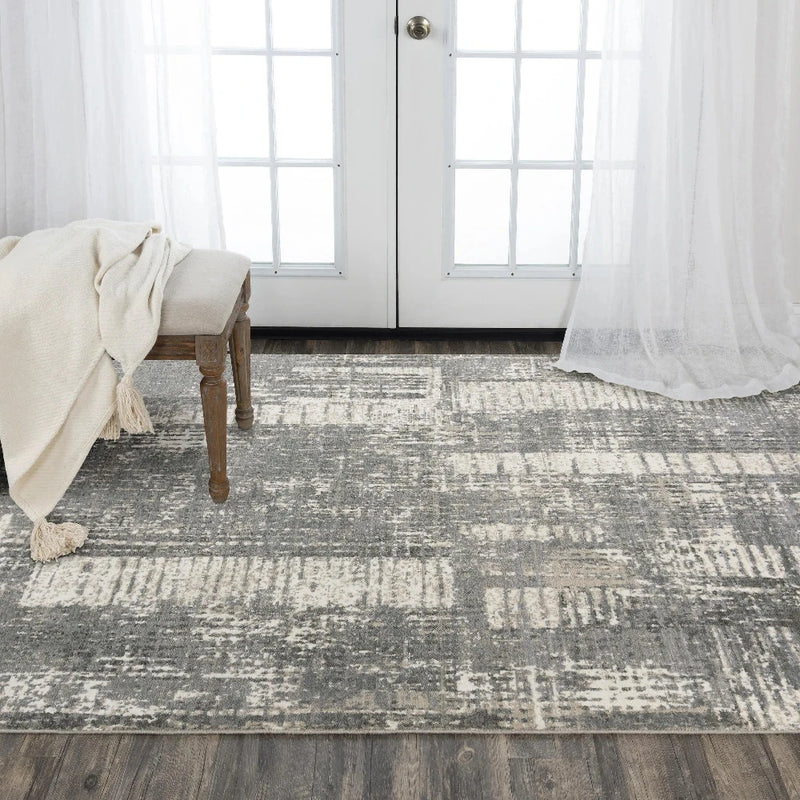 Cult Abstract Gray Large Area Rugs For Living Room Area Rugs LOOMLAN By LOOMLAN