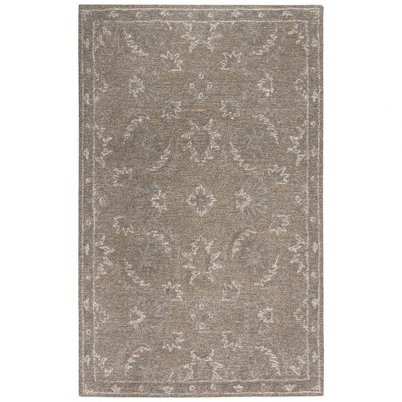 Cung Floral Brown Area Rugs For Living Room Area Rugs LOOMLAN By LOOMLAN