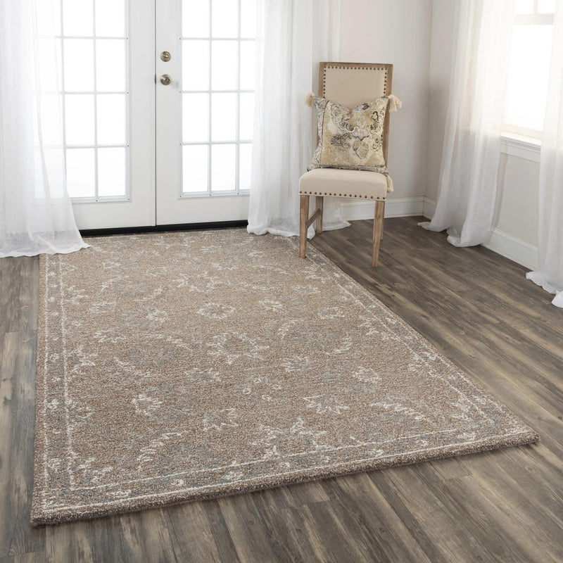 Cung Floral Brown Area Rugs For Living Room Area Rugs LOOMLAN By LOOMLAN