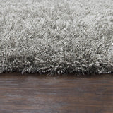 Curb Gray Round Area Rug Area Rugs LOOMLAN By LOOMLAN