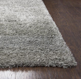 Curb Gray Round Area Rug Area Rugs LOOMLAN By LOOMLAN