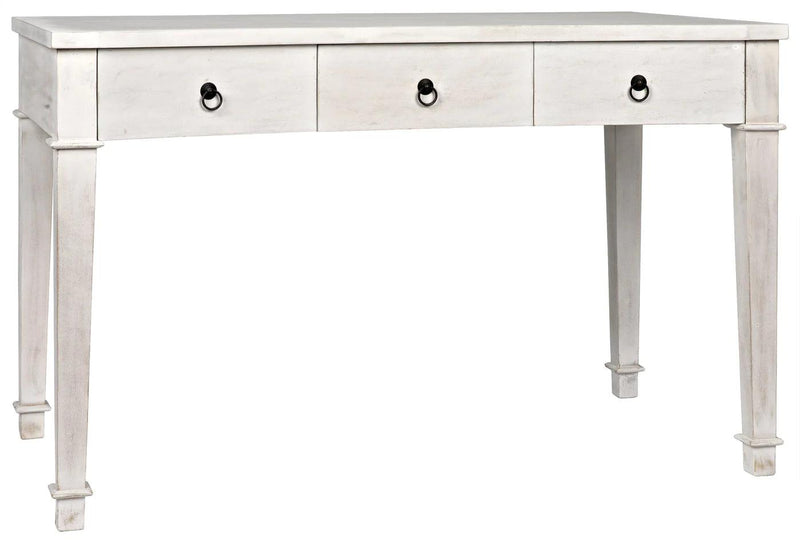 Curba Desk, White Curved Desk With Drawers Home Office Desks LOOMLAN By Noir