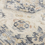 Curl Medallion Blue Area Rugs For Living Room Area Rugs LOOMLAN By LOOMLAN