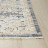 Curl Medallion Blue Area Rugs For Living Room Area Rugs LOOMLAN By LOOMLAN