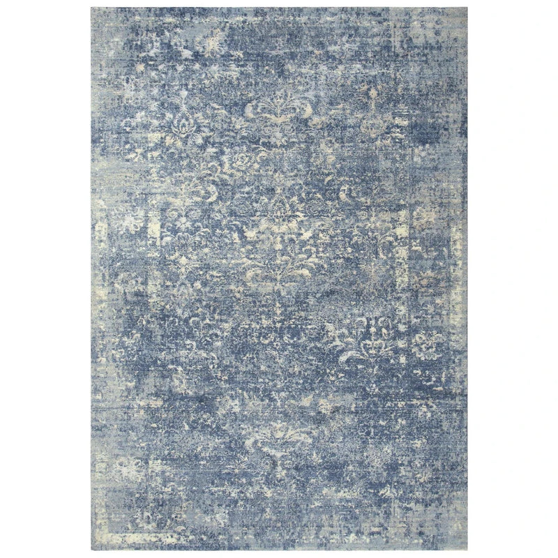 Curn Floral Blue Large Area Rugs For Living Room Area Rugs LOOMLAN By LOOMLAN