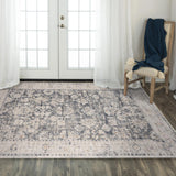 Cury Floral Ivory Area Rugs For Living Room Area Rugs LOOMLAN By LOOMLAN