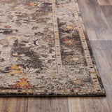 Cute Distressed Floral Brown/ Beige Large Area Rugs For Living Room Area Rugs LOOMLAN By LOOMLAN