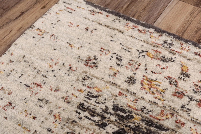 Cuyo Distressed Floral Brown/ Beige Large Area Rugs For Living Room Area Rugs LOOMLAN By LOOMLAN