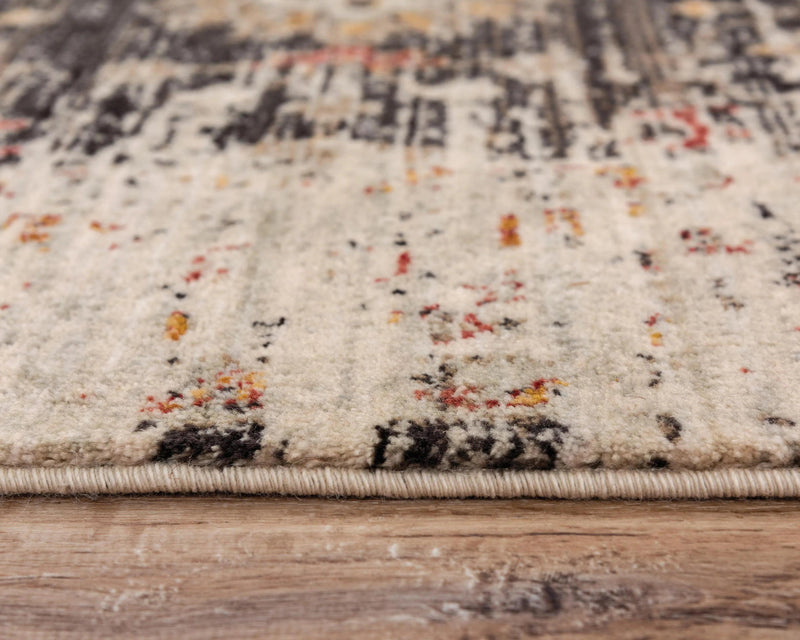 Cuyo Distressed Floral Brown/ Beige Large Area Rugs For Living Room Area Rugs LOOMLAN By LOOMLAN