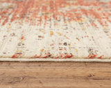 Cybo Distressed Floral Red/ Beige Large Area Rugs For Living Room Area Rugs LOOMLAN By LOOMLAN