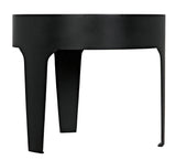 Cylinder Steel and Marble Large Round Side Table Side Tables LOOMLAN By Noir