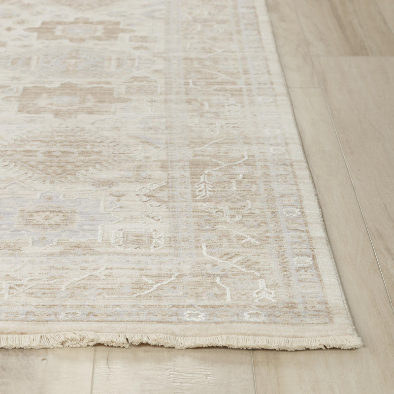 Cyra Floral Natural Area Rugs For Living Room Area Rugs LOOMLAN By LOOMLAN
