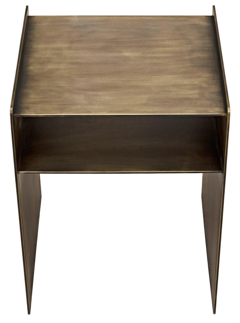 Cyrus Side Table, Aged Brass Side Tables LOOMLAN By Noir