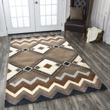 Cyta Wool Brown Hallway Kitchen Runner Rug Area Rugs LOOMLAN By LOOMLAN