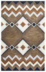 Cyta Wool Brown Hallway Kitchen Runner Rug Area Rugs LOOMLAN By LOOMLAN