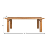 D-Bodhi Artisan Wood Brown Rectangular Dining Table Dining Tables LOOMLAN By LH Imports