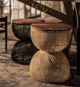 D-Bodhi Wave Side Table - Natural Side Tables LOOMLAN By LH Imports