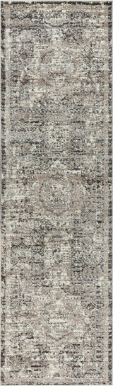 Dach Central Medallion Gray Kitchen Hallway Runner Rug Area Rugs LOOMLAN By LOOMLAN