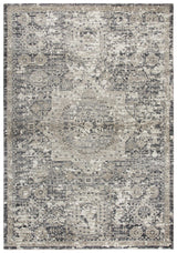 Dach Central Medallion Gray Kitchen Hallway Runner Rug Area Rugs LOOMLAN By LOOMLAN