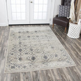 Dage Medallion Floral Beige Kitchen Hallway Runner Rug Area Rugs LOOMLAN By LOOMLAN