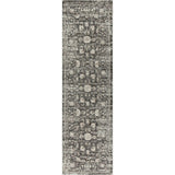 Dahl Floral Distress Gray Kitchen Hallway Runner Rug Area Rugs LOOMLAN By LOOMLAN