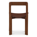 Daifuku Wood Brown Armless Dining Chair (Set of 2) Dining Chairs LOOMLAN By Moe's Home