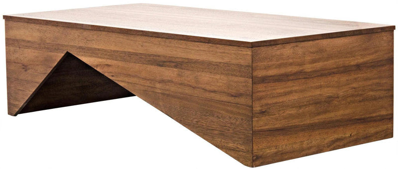 Daiki Wood Rectangle Coffee Table Coffee Tables LOOMLAN By Noir