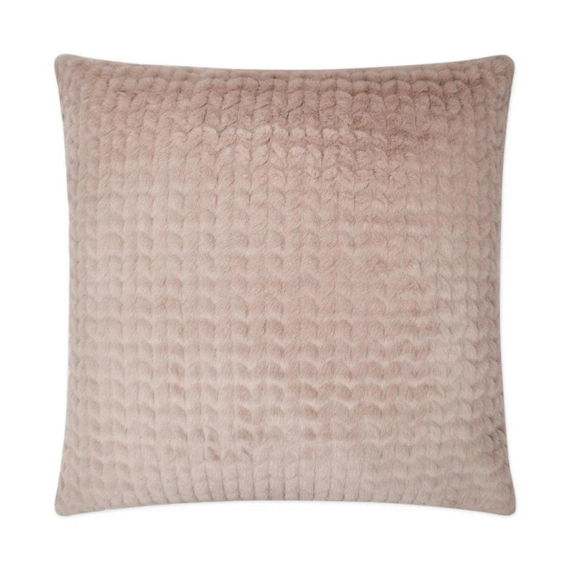 Dainty Blush Pink Throw Pillow With Insert Throw Pillows LOOMLAN By D.V. Kap