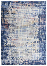 Dali Abstract Blue Kitchen Hallway Runner Rug Area Rugs LOOMLAN By LOOMLAN