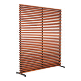 Dallin Contemporary Brown Screen Room Divider Room Dividers LOOMLAN By Moe's Home