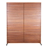 Dallin Contemporary Brown Screen Room Divider Room Dividers LOOMLAN By Moe's Home