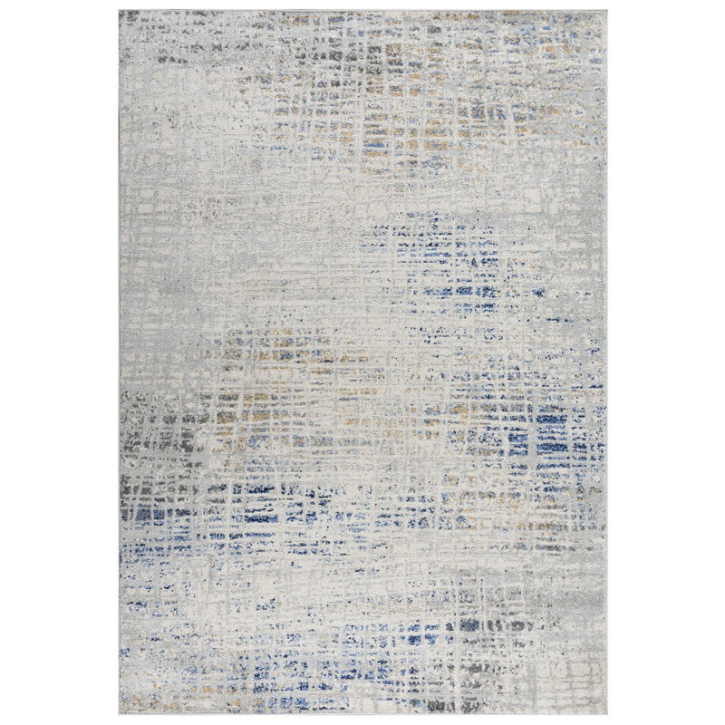 Dama Abstract Gray Kitchen Hallway Runner Rug Area Rugs LOOMLAN By LOOMLAN