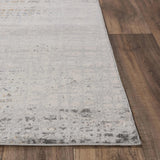 Dama Abstract Gray Kitchen Hallway Runner Rug Area Rugs LOOMLAN By LOOMLAN