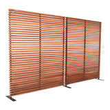 Damani Wood and Aluminum Screen Room Dividers LOOMLAN By Moe's Home